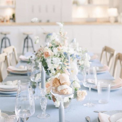 Wedding styling at The White Barn in South Somerset
